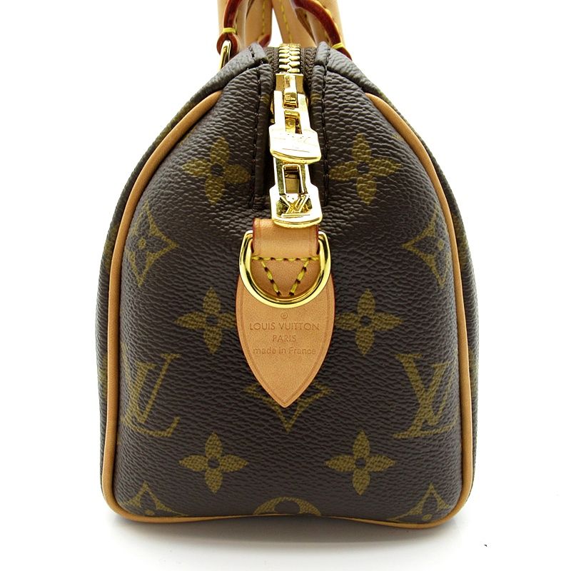 Louis Vuitton Speedy Bandouliere 20 Monogram Boston Bag Brown — view 5