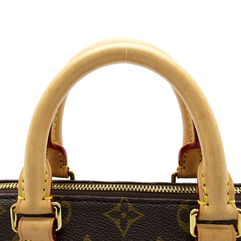 Louis Vuitton Speedy Bandouliere 20 Monogram Boston Bag Brown — view 2
