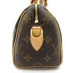 Louis Vuitton Speedy Bandouliere 20 Monogram Boston Bag Brown — view 3