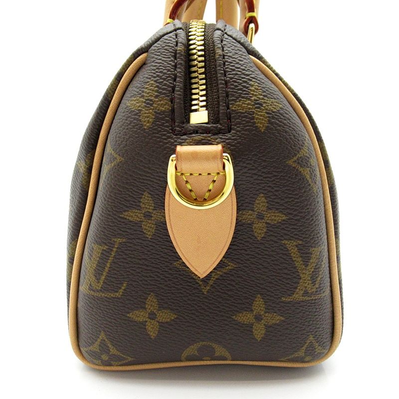 Louis Vuitton Speedy Bandouliere 20 Monogram Boston Bag Brown — view 3
