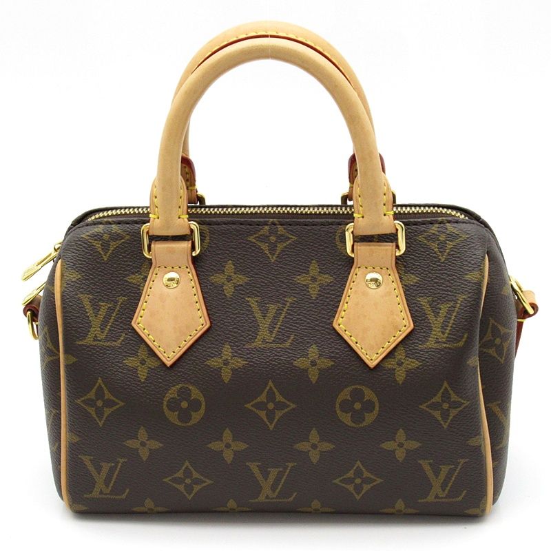 Louis Vuitton Speedy Bandouliere 20 Monogram Boston Bag Brown