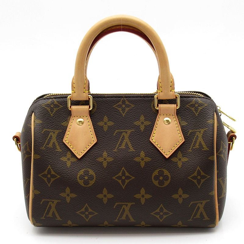 Louis Vuitton Speedy Bandouliere 20 Monogram Boston Bag Brown — view 4