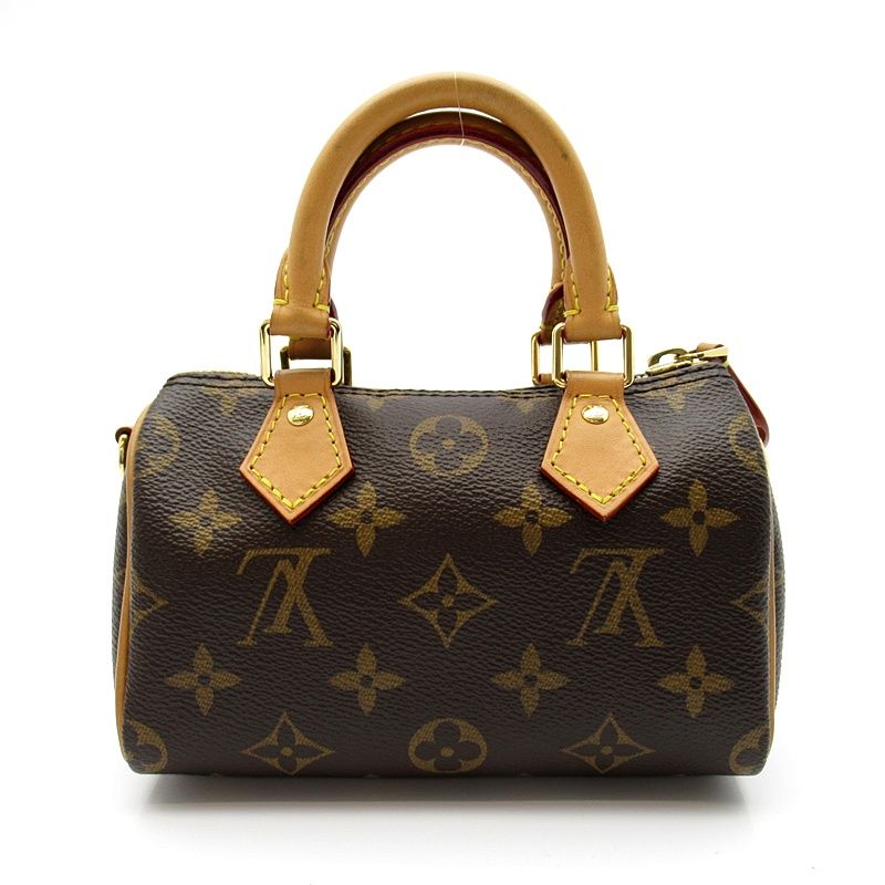 Louis Vuitton Nano Speedy Monogram Handbag Brown — view 4
