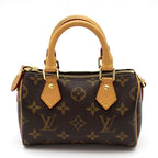 Louis Vuitton Nano Speedy Monogram Handbag Brown