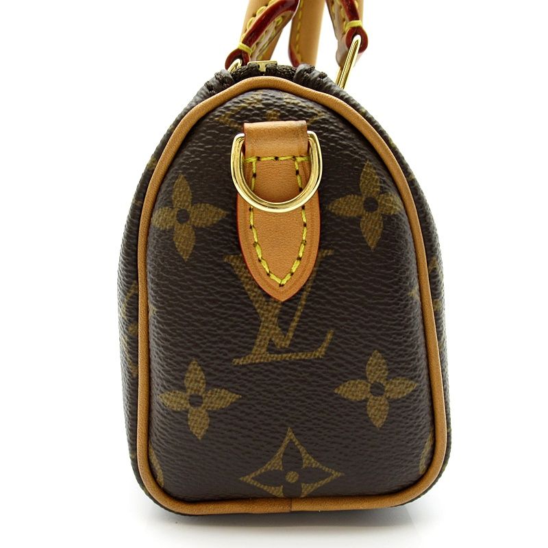Louis Vuitton Nano Speedy Monogram Handbag Brown — view 3
