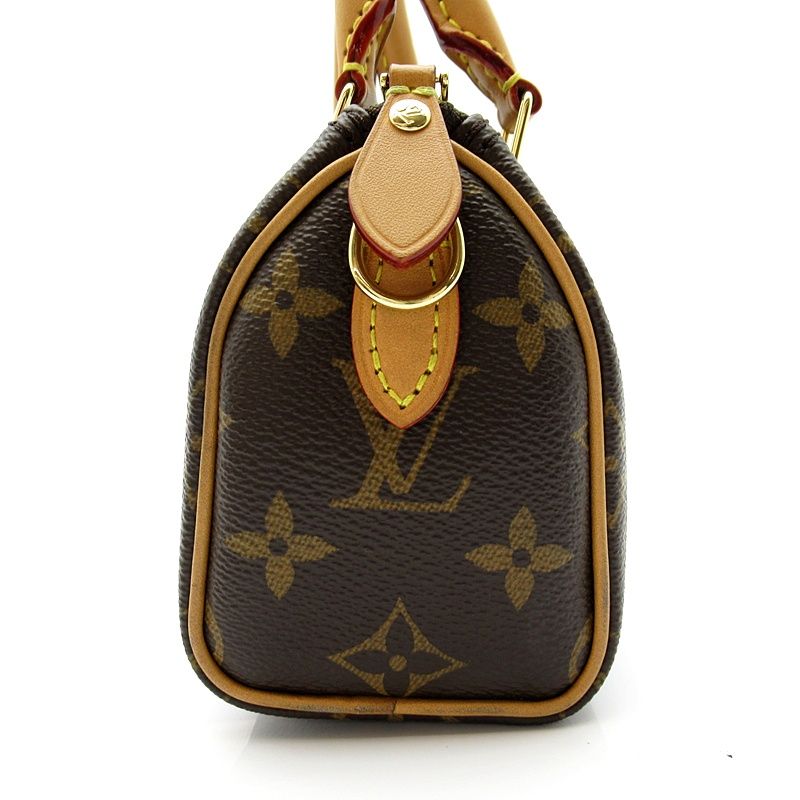 Louis Vuitton Nano Speedy Monogram Handbag Brown — view 5