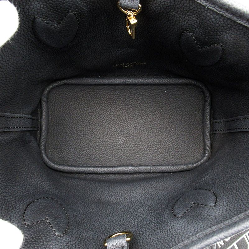 Louis Vuitton Neverfull Inside Out Monogram Leather Tote Bag Black — view 7