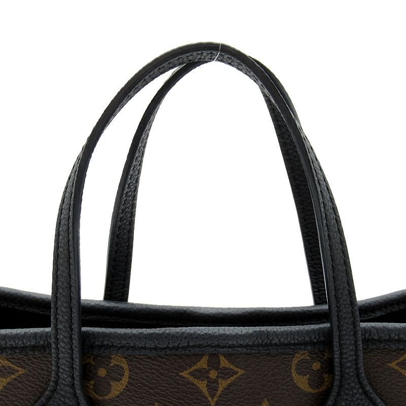 Louis Vuitton Neverfull Inside Out Monogram Leather Tote Bag Black — view 2