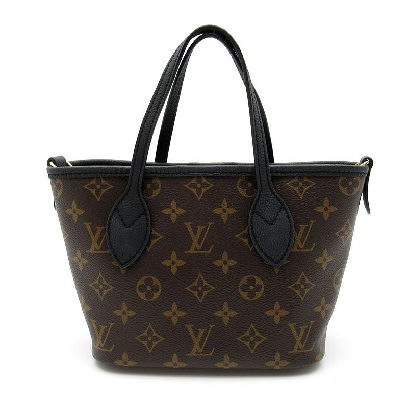 Louis Vuitton Neverfull Inside Out Monogram Leather Tote Bag Black — view 4