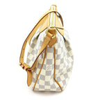 Louis Vuitton Siracusa PM Damier Azur Shoulder Bag White — view 5