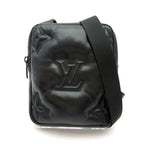 Louis Vuitton Asymmetrical Sling Bag Lambskin Black
