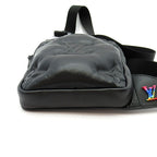 Louis Vuitton Asymmetrical Sling Bag Lambskin Black — view 6