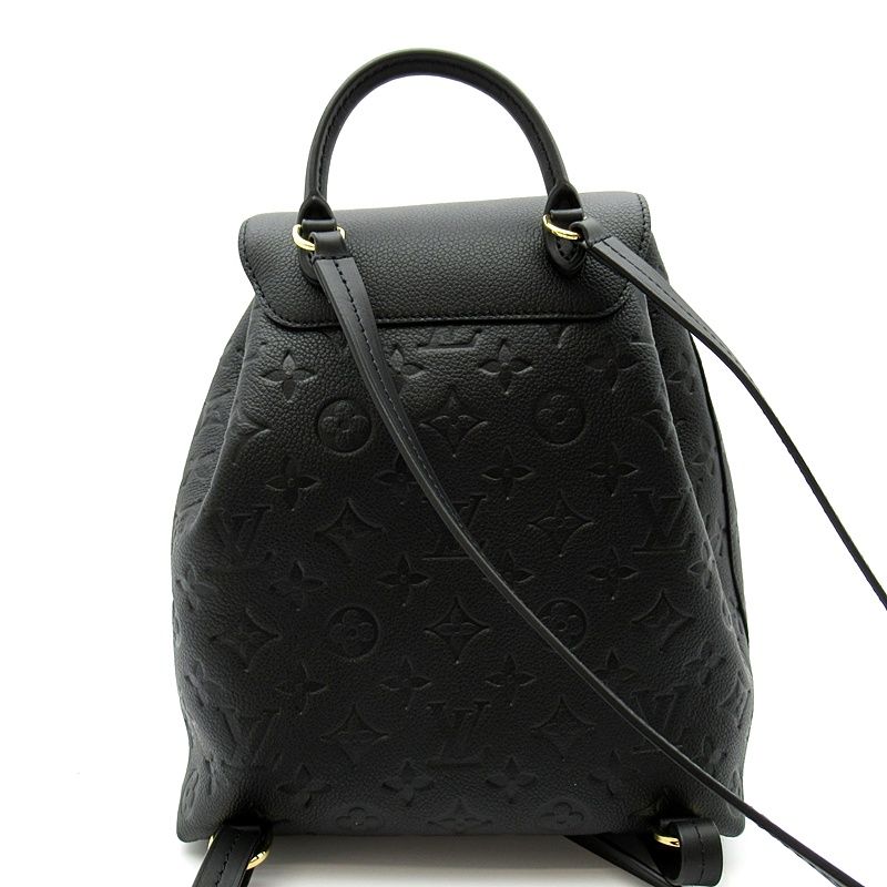 Louis Vuitton Montsouris PM Monogram Empreinte Backpack Noir — view 4