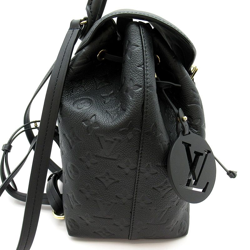 Louis Vuitton Montsouris PM Monogram Empreinte Backpack Noir — view 5