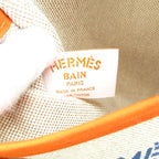 Hermes Beachbag Palm Tree 01 Cotton Tote Bag Khaki Groseille Ciel — view 8