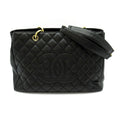 Chanel Grand Shopping Tote Bag GST Caviar Leather Black