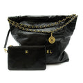 Chanel 22 Small Handbag Calfskin Black