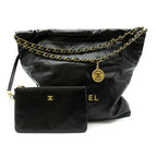 Chanel 22 Small Handbag Calfskin Black