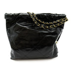 Chanel 22 Small Handbag Calfskin Black — view 4