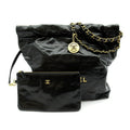 Chanel 22 Small Handbag Calfskin Black