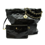 Chanel 22 Small Handbag Calfskin Black