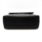 Chanel Quilted Handbag Caviar Leather Black — view 6