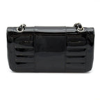 Chanel Chain Shoulder Bag Patent Leather Black — view 4