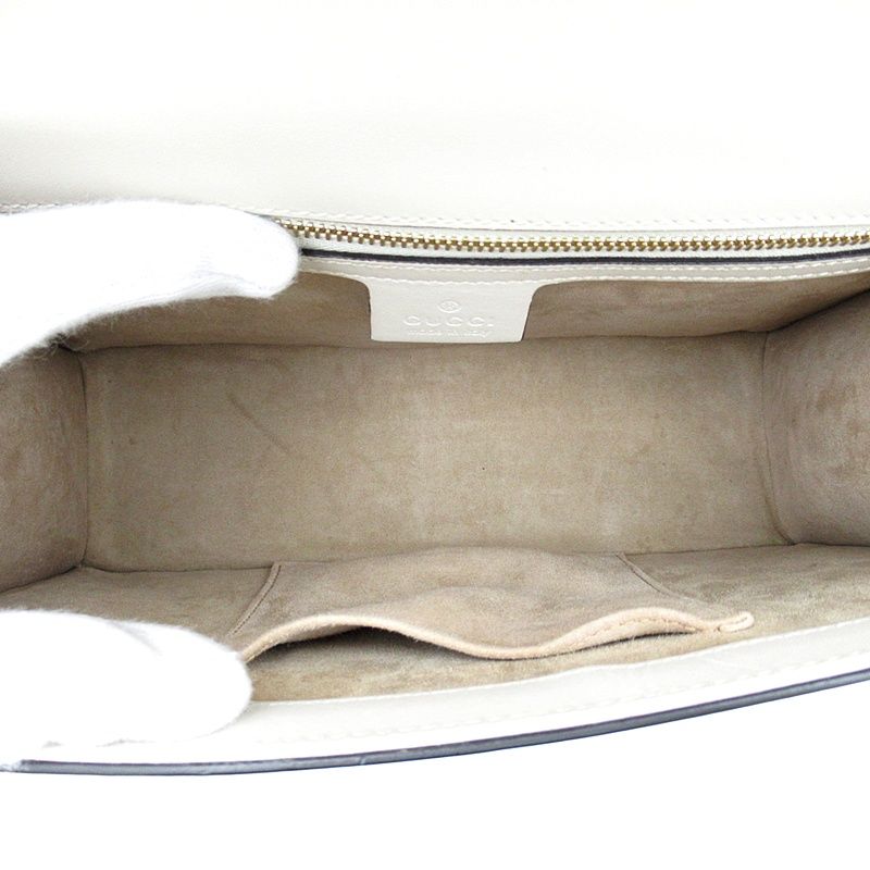 Gucci Sylvie Small Shoulder Bag Calfskin White — view 7