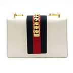 Gucci Sylvie Small Shoulder Bag Calfskin White — view 4