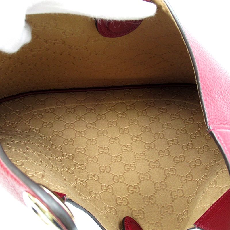 Gucci 2-Way Shoulder Bag Leather Bordeaux — view 7