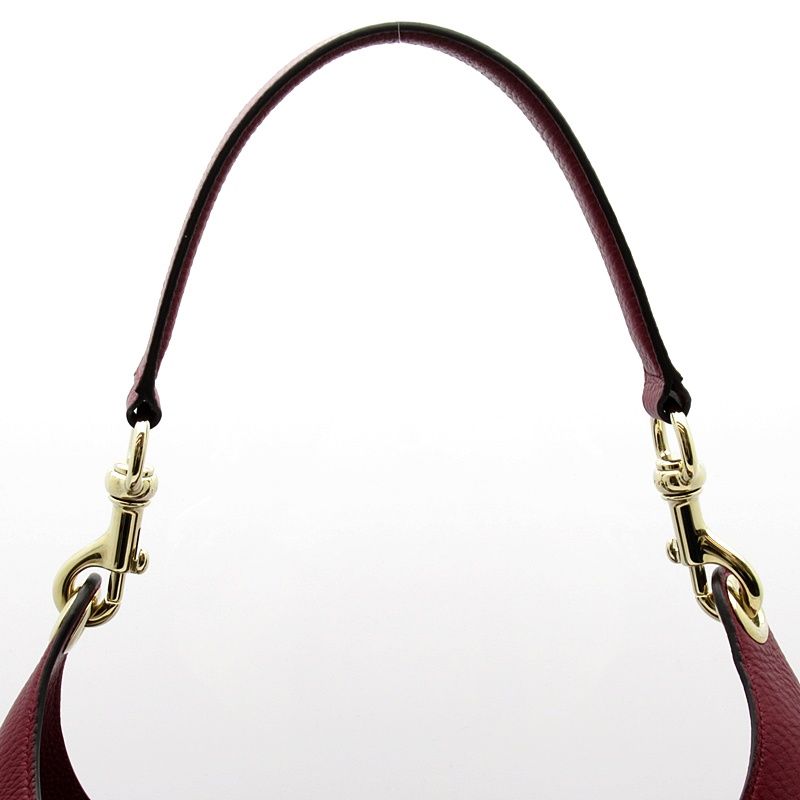 Gucci 2-Way Shoulder Bag Leather Bordeaux — view 2