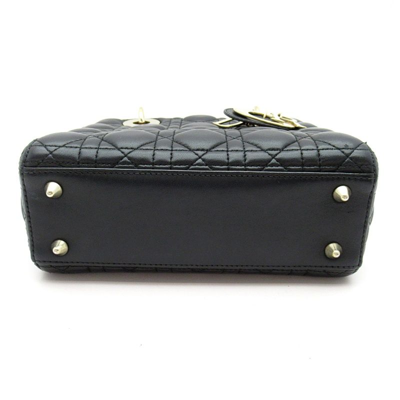 Dior Lady Dior MY ABC Bag Lambskin Handbag Black — view 6