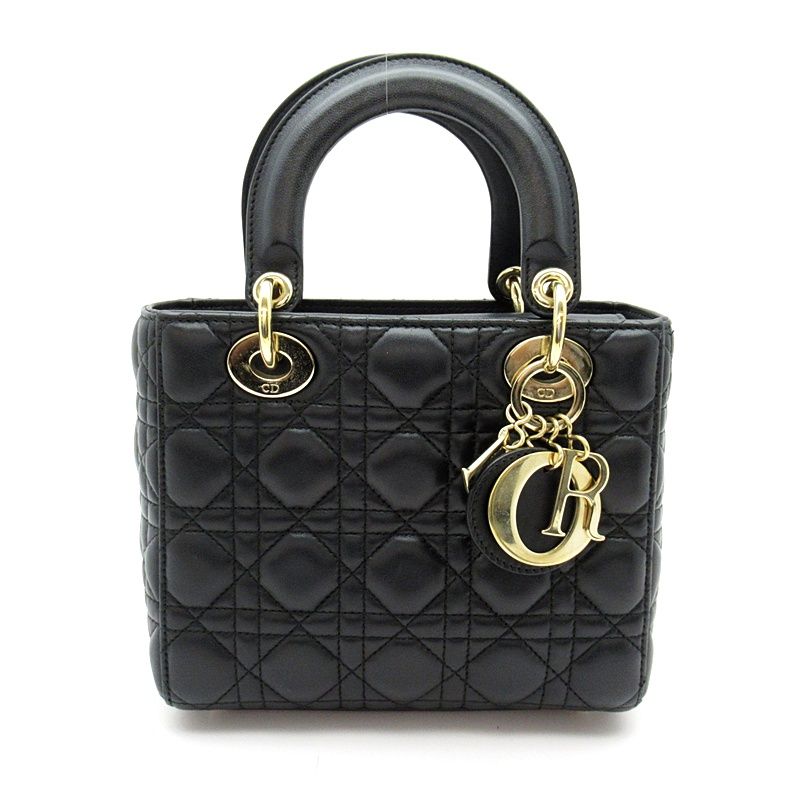 Dior Lady Dior MY ABC Bag Lambskin Handbag Black