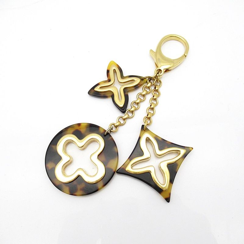 Louis Vuitton Bijou Sac Insolence Leopard Flower Metal Gold Brown Bag Charm — view 2