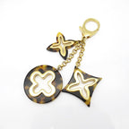 Louis Vuitton Bijou Sac Insolence Leopard Flower Metal Gold Brown Bag Charm — view 2