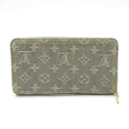 Louis Vuitton Zippy Wallet Monogram Denim Light Gray — view 2