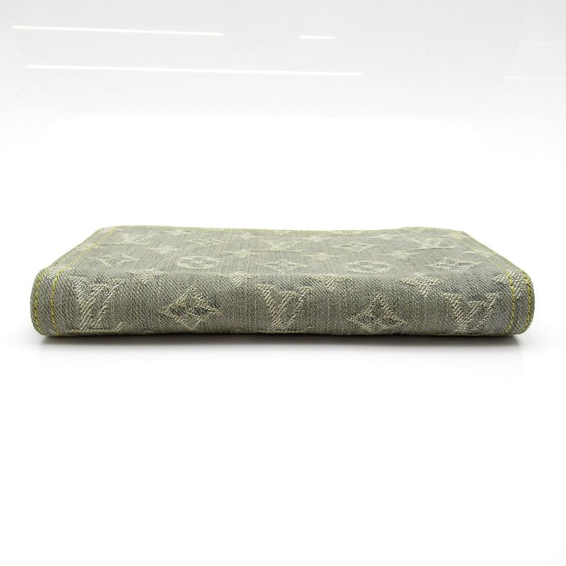 Louis Vuitton Zippy Wallet Monogram Denim Light Gray — view 4