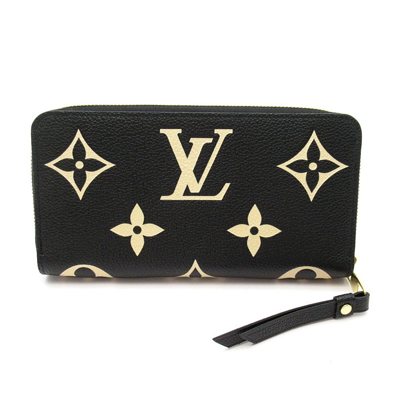 Louis Vuitton Zippy Wallet Empreinte Black Beige — view 2