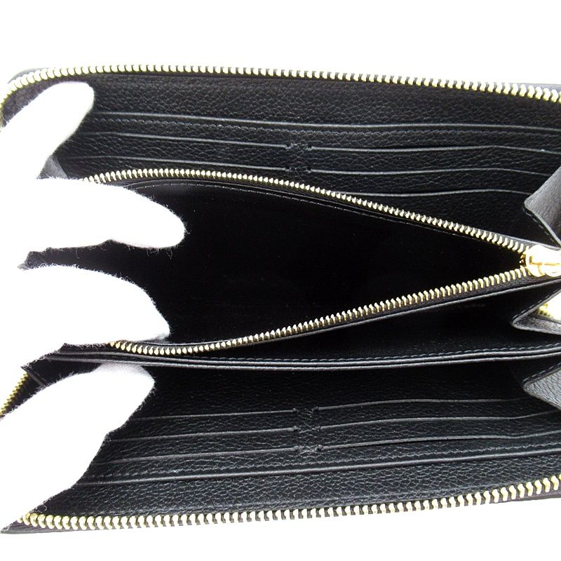 Louis Vuitton Zippy Wallet Empreinte Black Beige — view 5