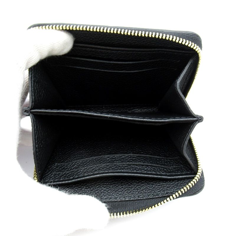 Louis Vuitton Zippy Coin Purse Monogram Empreinte Noir — view 5