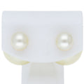 Dior Tribal Double Faux Pearl Earrings Brass