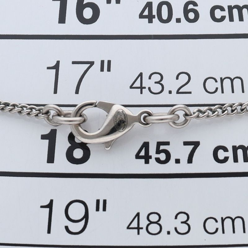 Chanel CC Logo Rhinestone Necklace Brass — view 4
