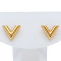 Louis Vuitton Essential V Earrings Brass