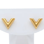 Louis Vuitton Essential V Earrings Brass