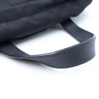 Prada Re-Nylon Logo Triangular Plate Backpack Black Nylon Leather Silver — view 7