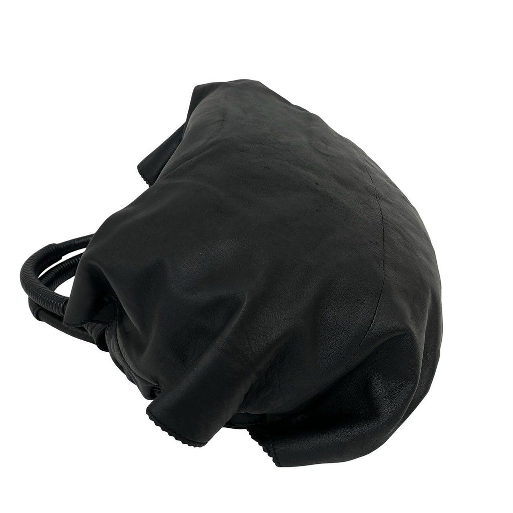 Loewe Vintage Nappa Aire Anagram Leather Tote Shoulder Bag Black — view 5
