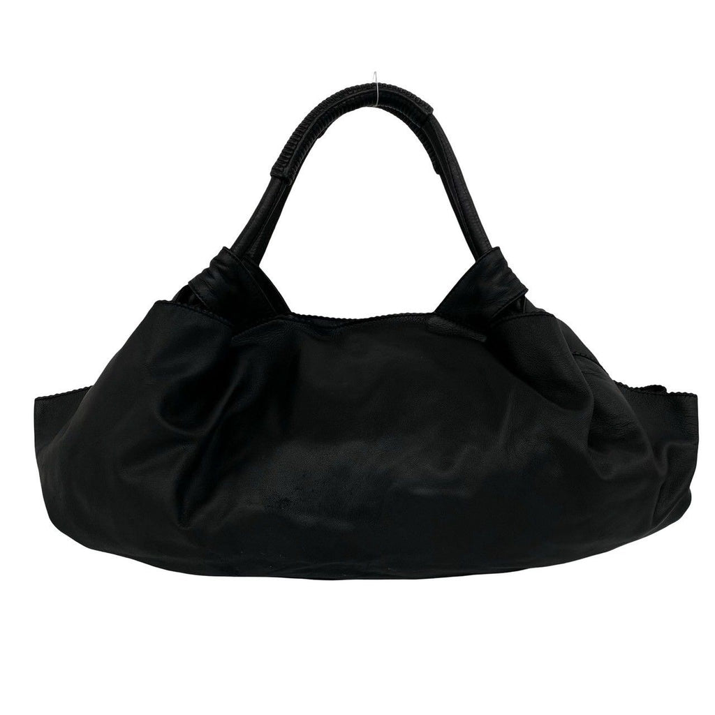 Loewe Vintage Nappa Aire Anagram Leather Tote Shoulder Bag Black — view 3