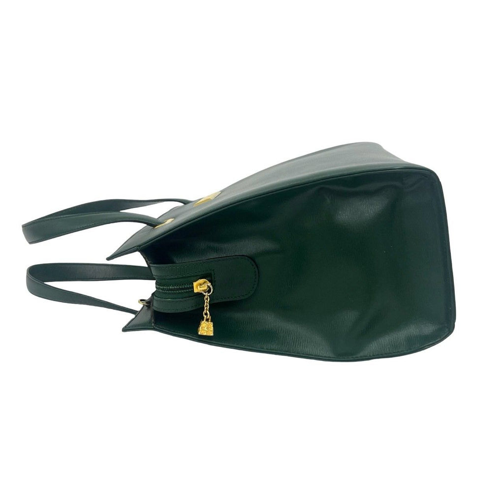 Dior CD Logo Leather 2-Way Shoulder Bag Green — view 5