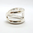 Hermes Osmose Ring GM Large 59 Silver — view 4