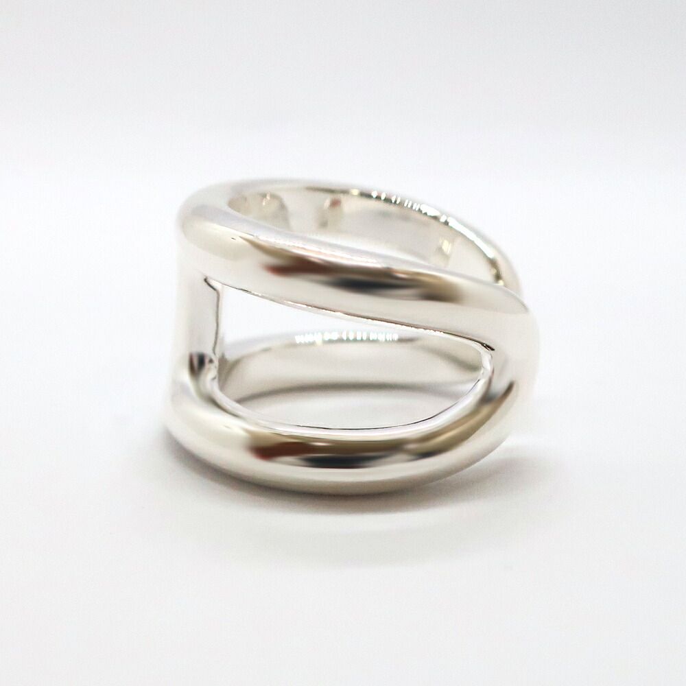 Hermes Osmose Ring GM Large 59 Silver — view 3